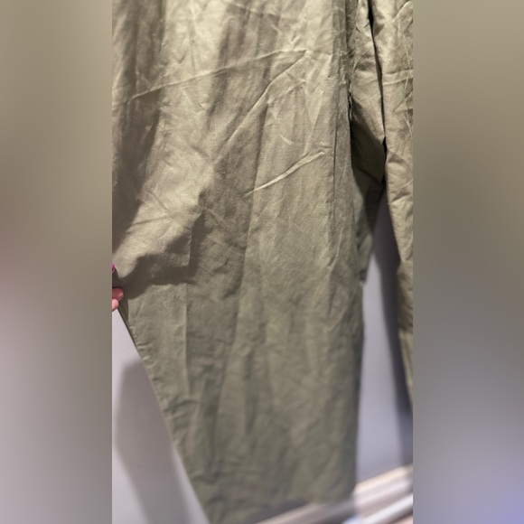 NWT Uniqlo Linen Blend Camisole Jumpsuit - Sage Green - Picture 6 of 6